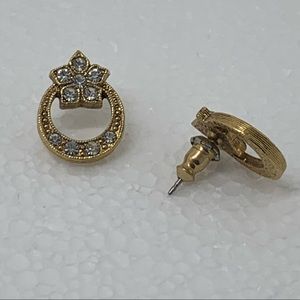 Vintage Pair Of Goldtone Stud Earrings